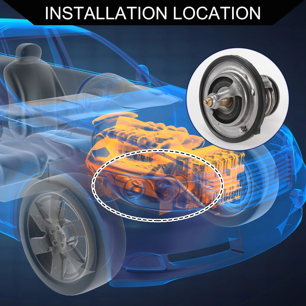 Engine Coolant Thermostat Replacement for Hyundai Accent 1.6L (2001–2011)