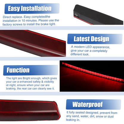 High Mount Rear Brake Stop Light Replacement for Volkswagen GTI (2015–2020)