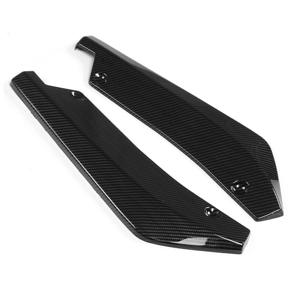 Carbon Look Rear Bumper Splitter Diffuser Canards for Infiniti G37 Q50 Q60 Q70