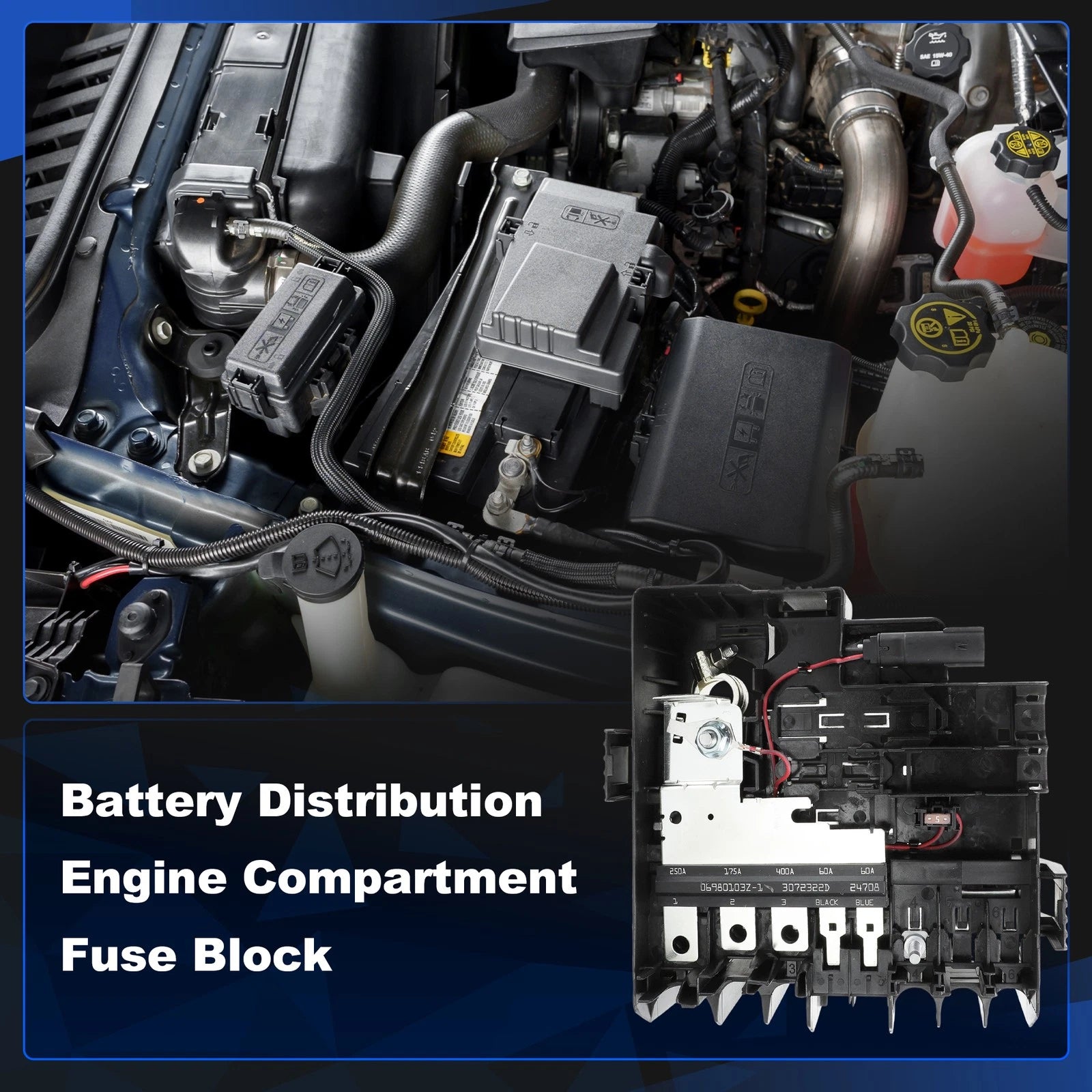 Battery Fuse Box Distribution Block Replacement for Chevy Silverado 1500 (2007–2013)