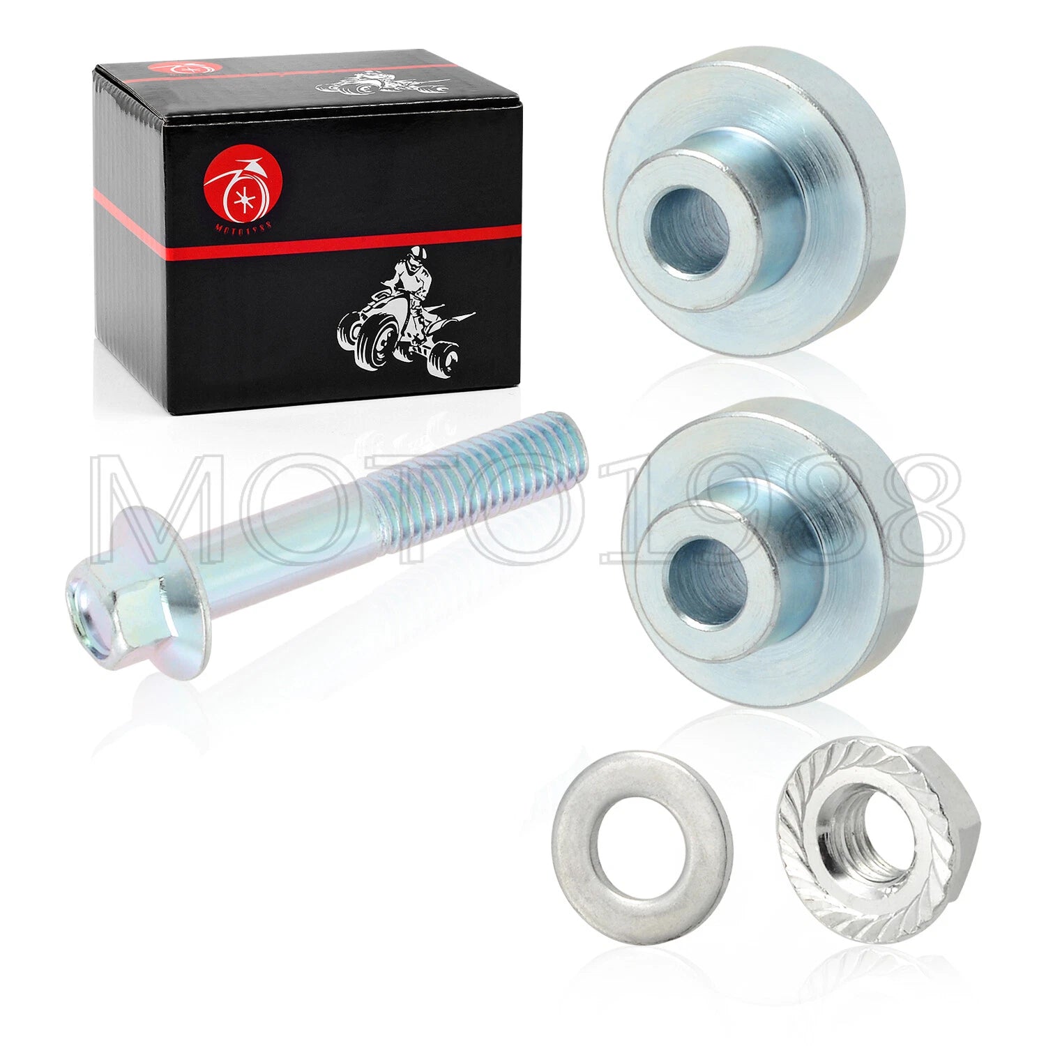 Rear Shock Conversion Upper Bushings w/ Hardware for Yamaha Blaster YFS200 (1988–2006)