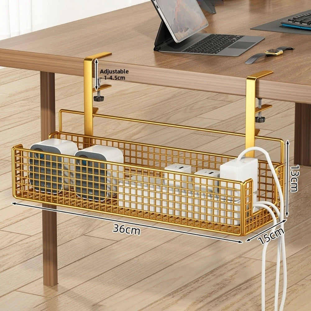 Desk Cable Management Clamp Organizer for Tables (1-4.5 cm)