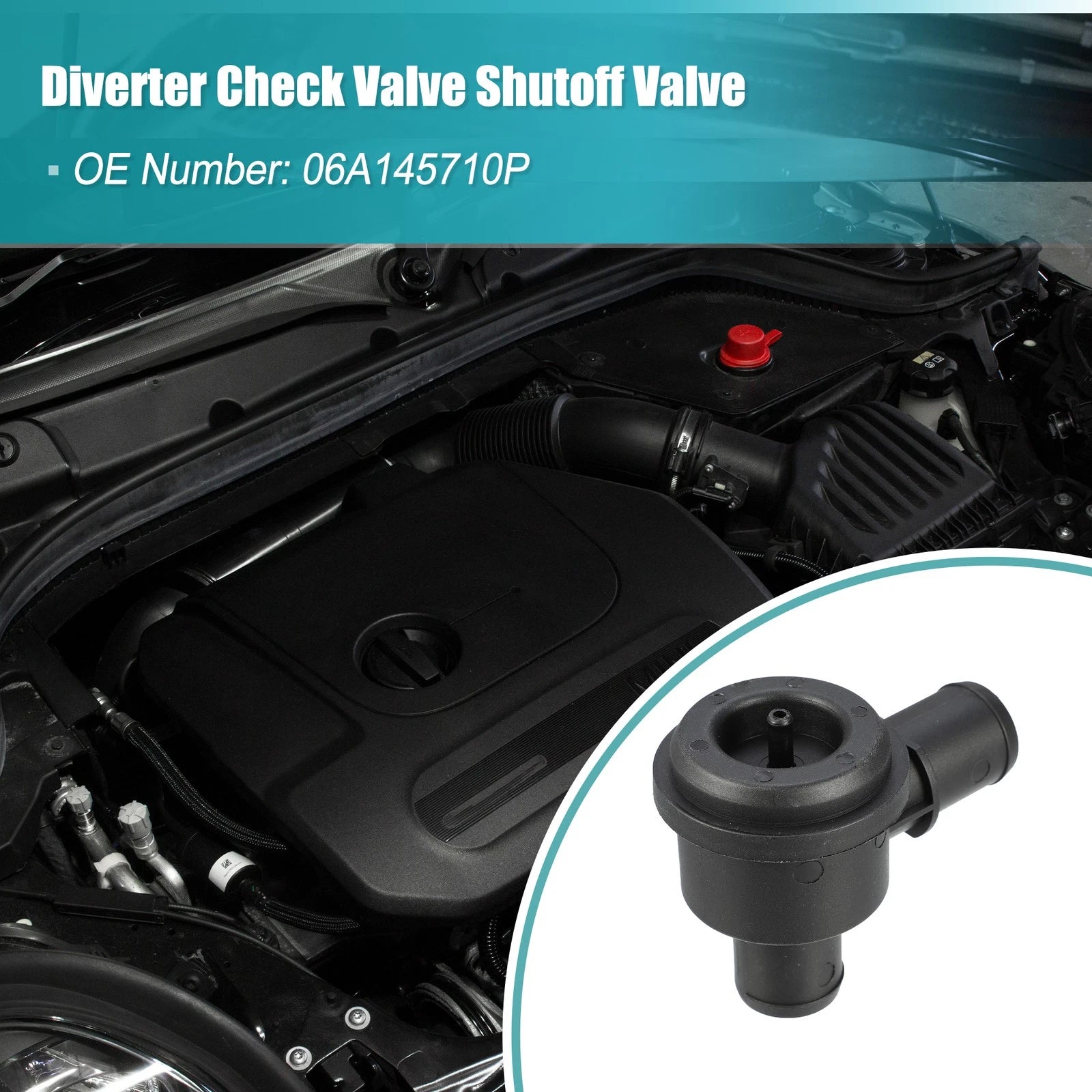 Turbocharger Diverter Check Valve Shutoff Replacement for Audi A4 (1999–2005)