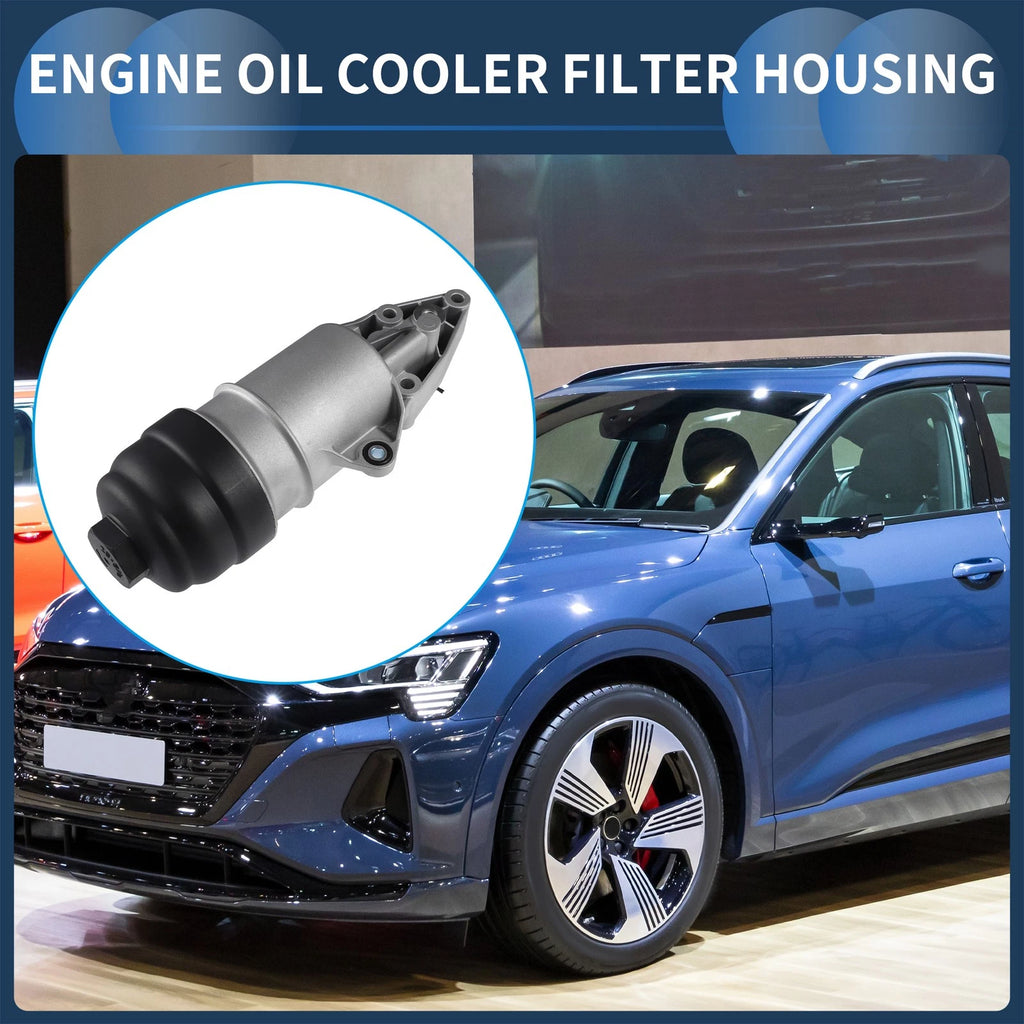 Engine Oil Filter Base Housing Assembly for Audi A4 A5 A6 Q5 Q7 (2009–2018)