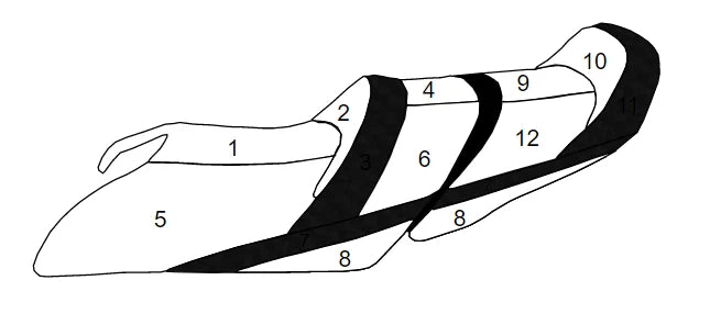 Blacktip Seat Cover for Yamaha VX Cruiser (2015–2020)