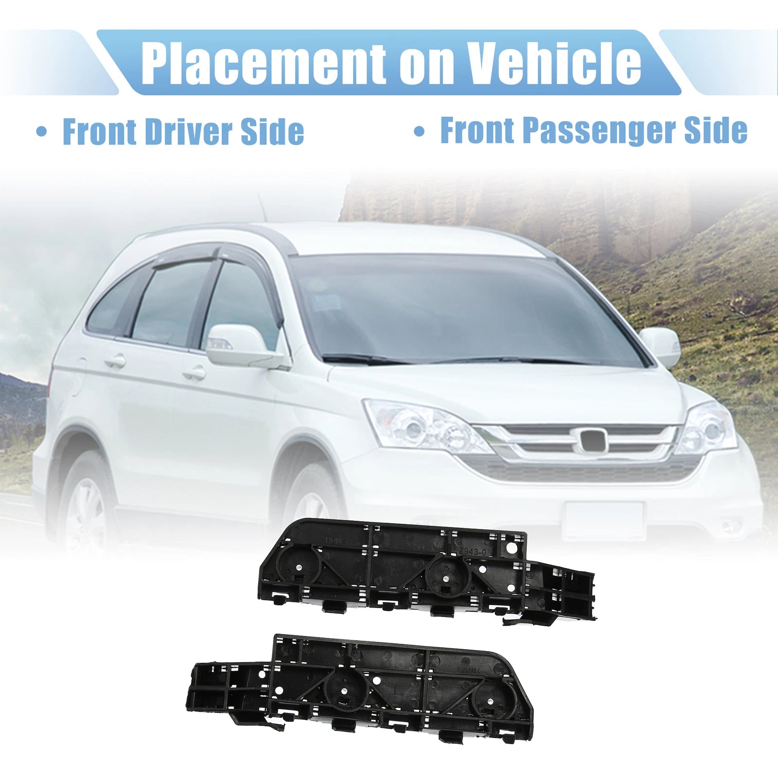 1 Pair Front Bumper Bracket 71193SWA003 for Honda CR-V (2007–2011)