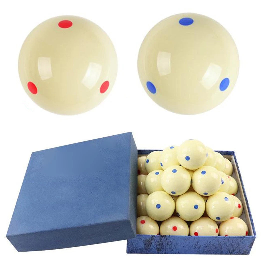 2X 57.2MM Cue Balls for Pool Standard 2-1/4" Blue Red