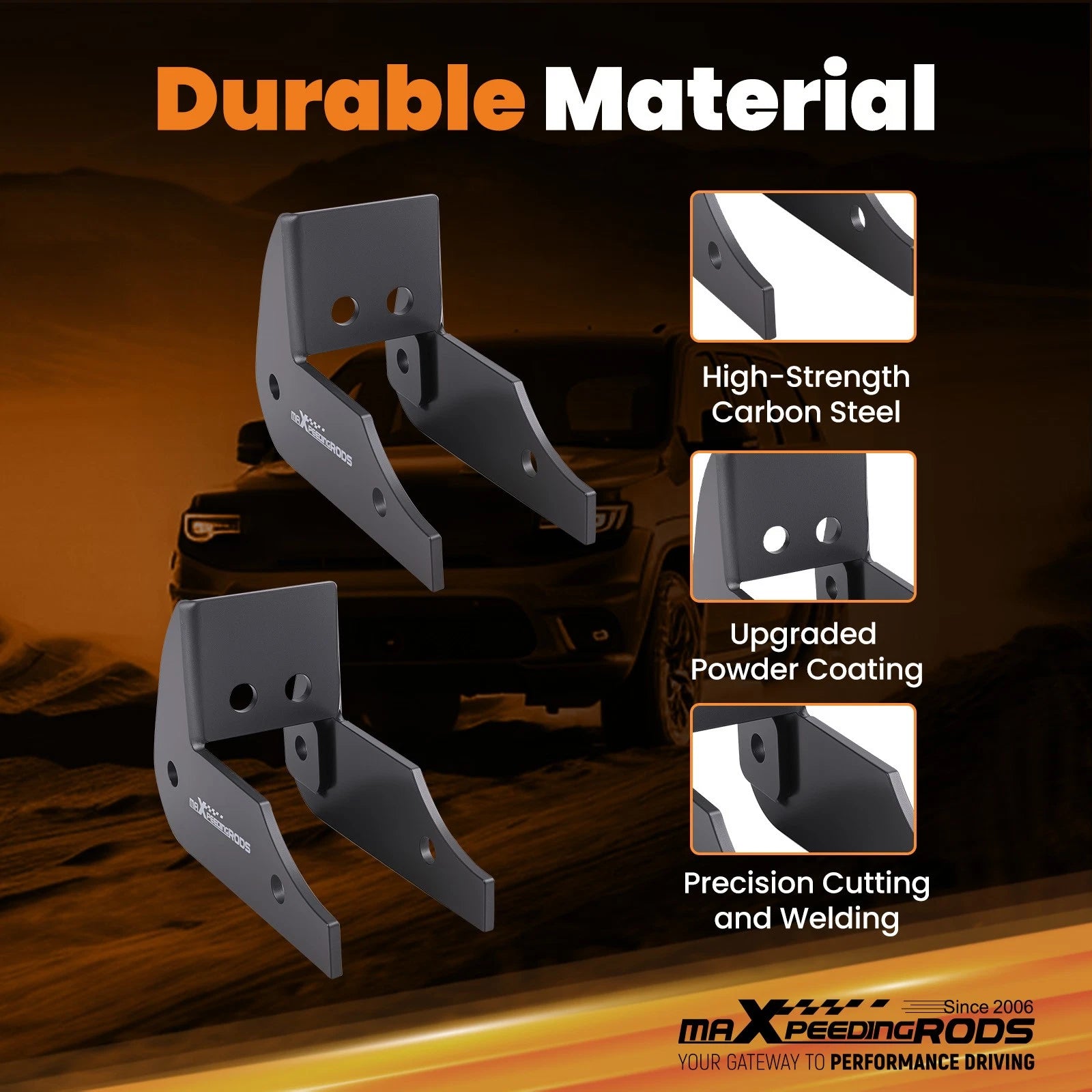 Rear Lowering Bracket Kit for Chevrolet Suburban Avalanche (2000–2014) w/ Hardware