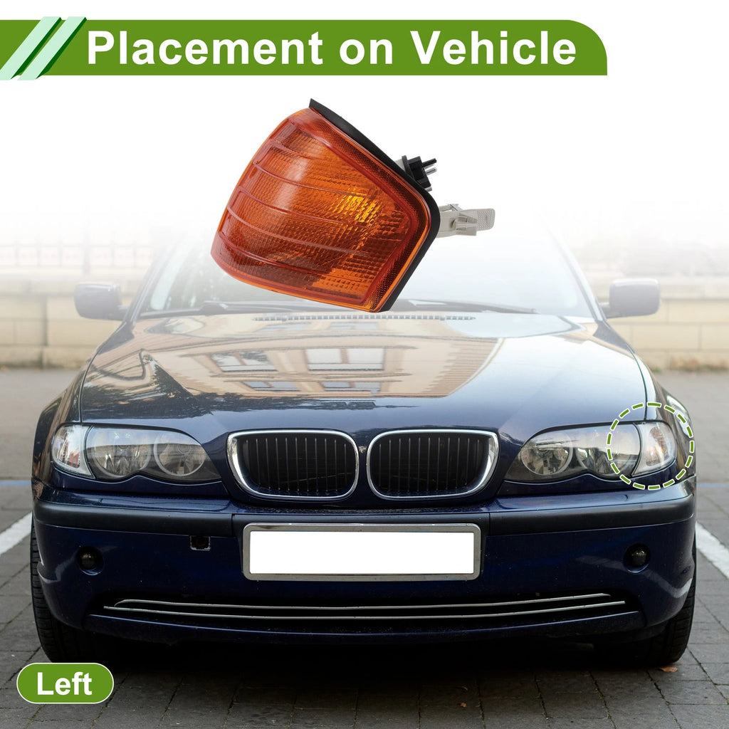 Left Corner Signal Light Cover Replacement for Mercedes-Benz (1994–2000)