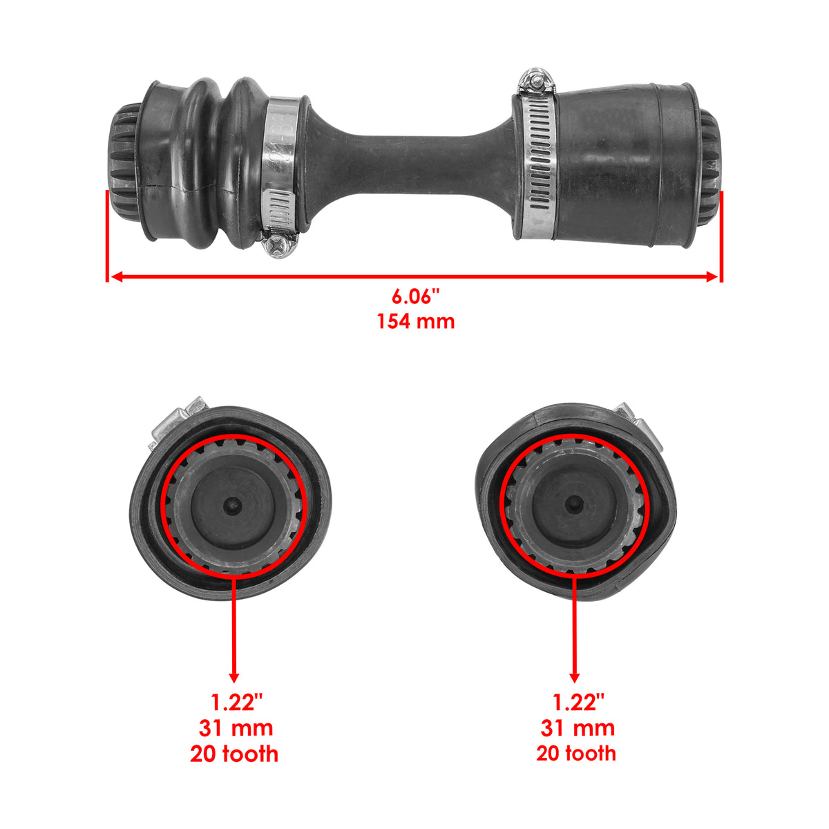 Front Differential Drive Shaft for Can-Am Outlander 500 570 4X4 (2013–2023)