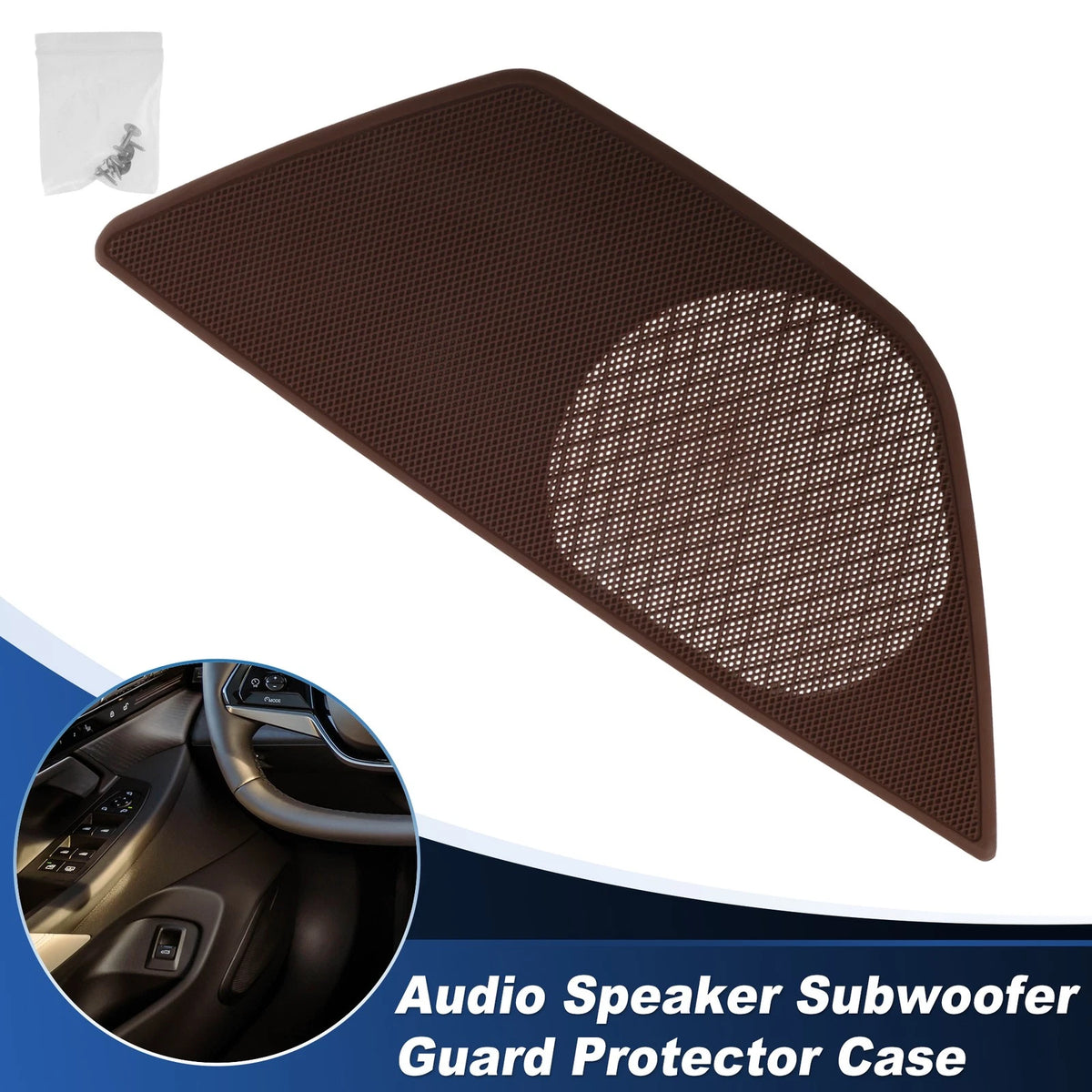 Speaker Grills Cover for BMW 5 Series (2010–2017) Right Door Plastic Wine Red