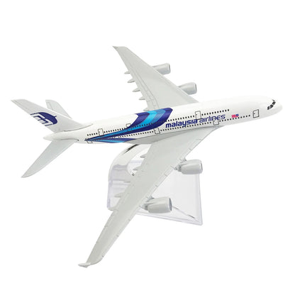 Diecast Model Plane for Malaysia Airlines A380 (1:400 Scale)