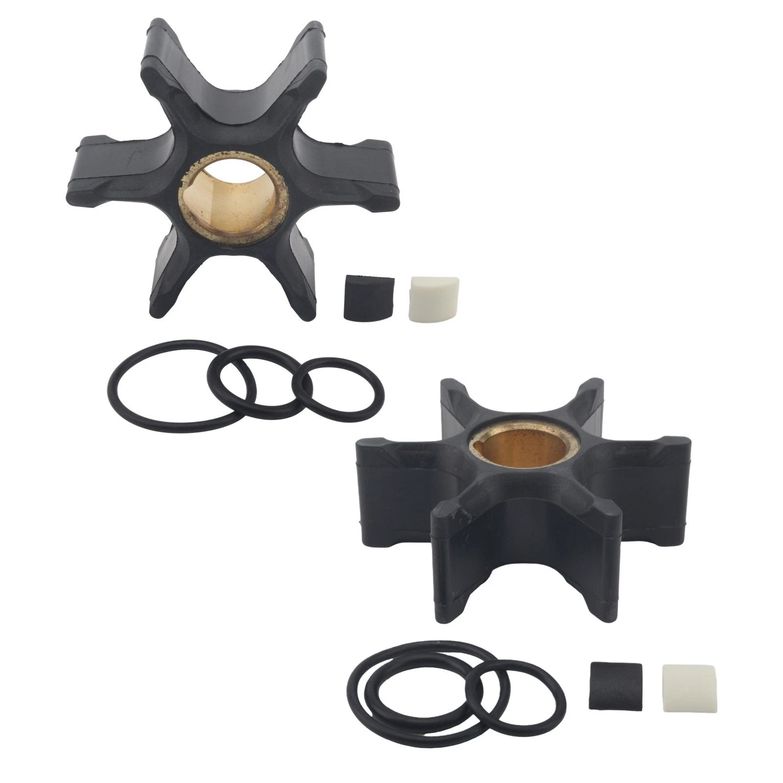 Water Pump Impeller & Key for Evinrude Johnson Outboard (1985–1995)
