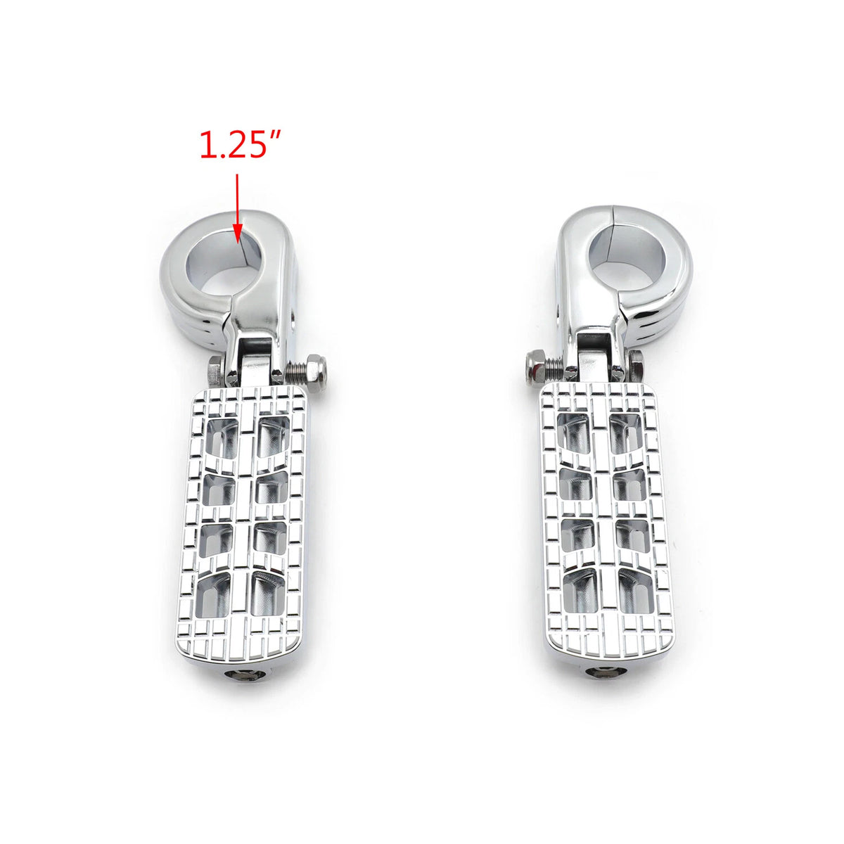 32mm CNC Dominator Footpeg P-Clamp Chrome for Harley Sportster (883-1340)