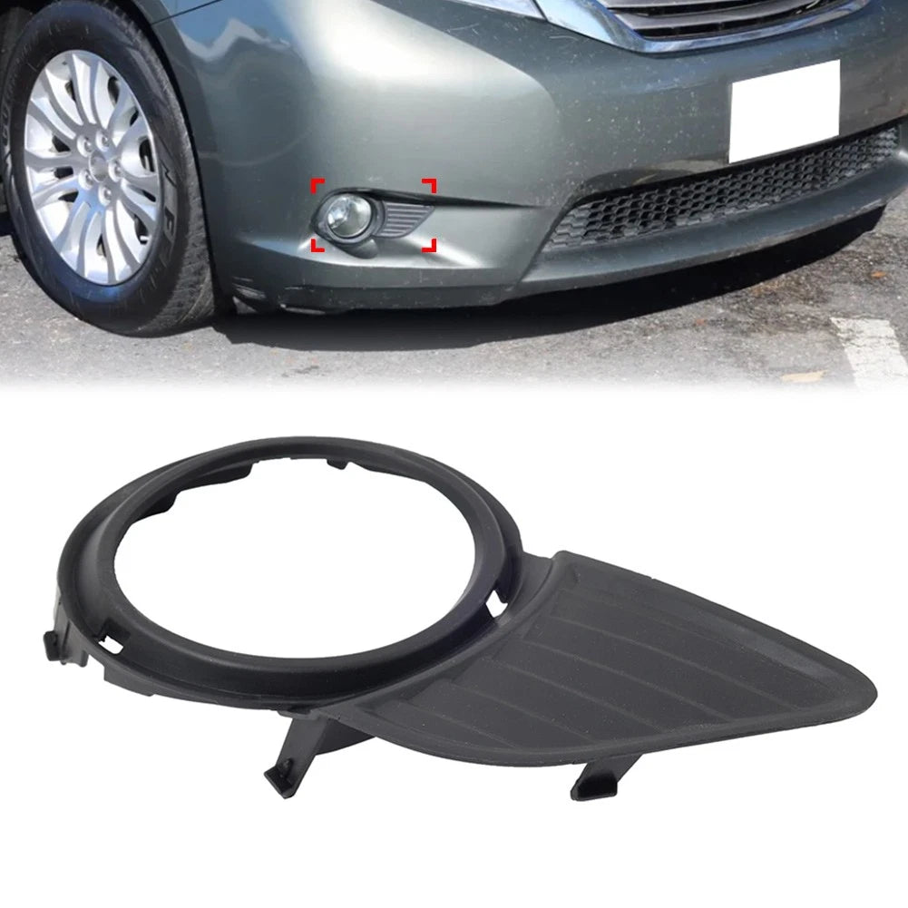 Fog Light Bezel Cover for Toyota Sienna (2011–2017) Black