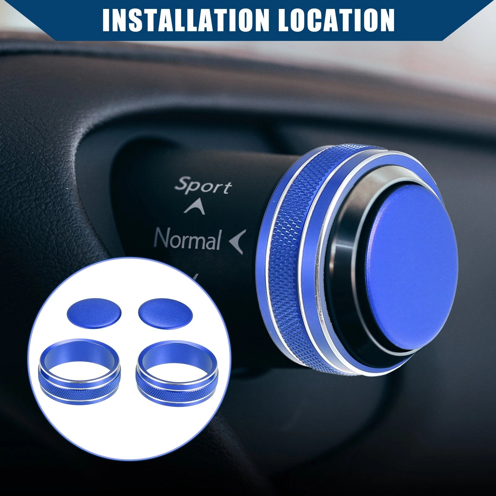 Console Drive Mode Switch Knob Cover Set for Lexus ES250 ES300h (2018–2023)