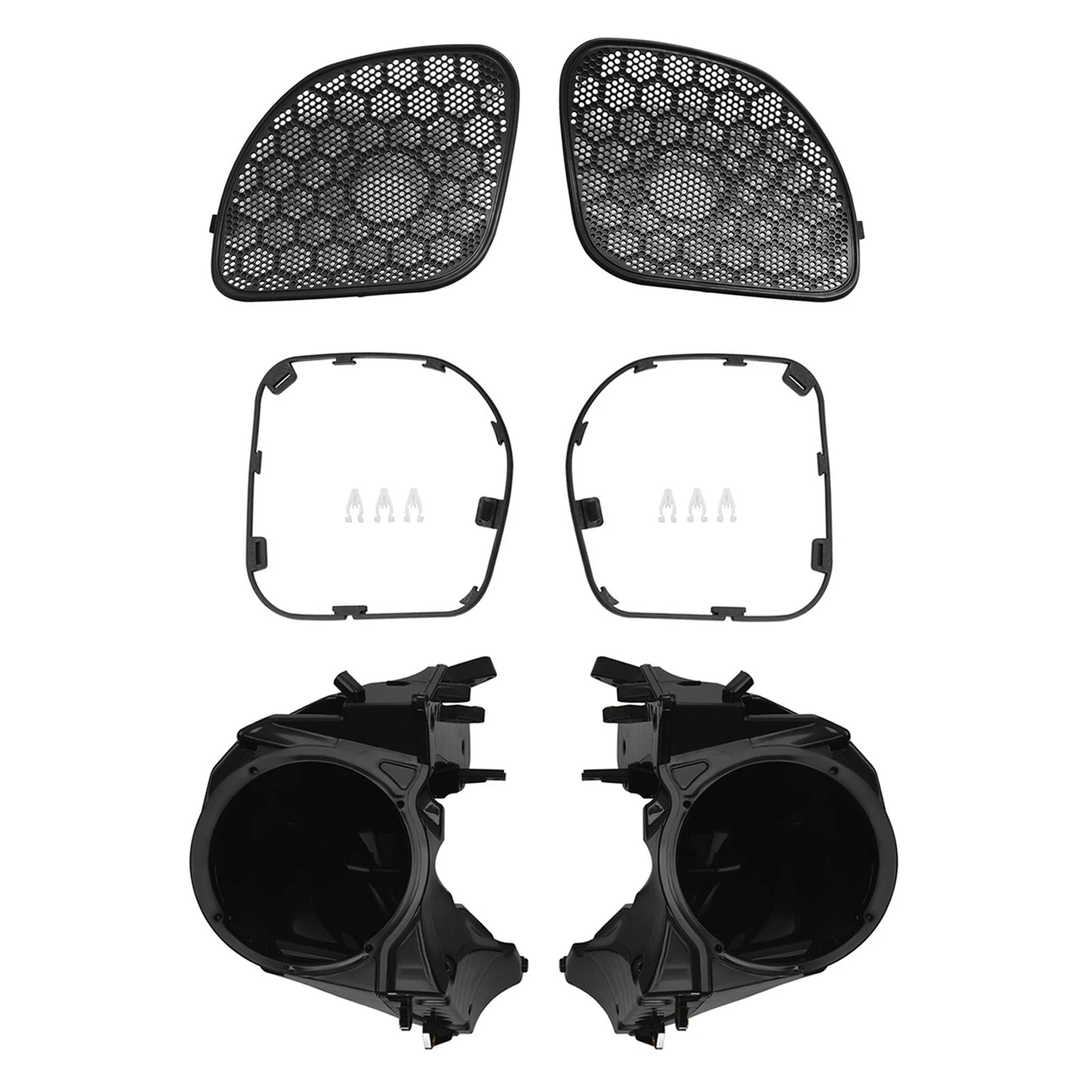 Speaker Inner Fairings & Grilles Mesh Covers for Harley Road Glide (2015–2023)