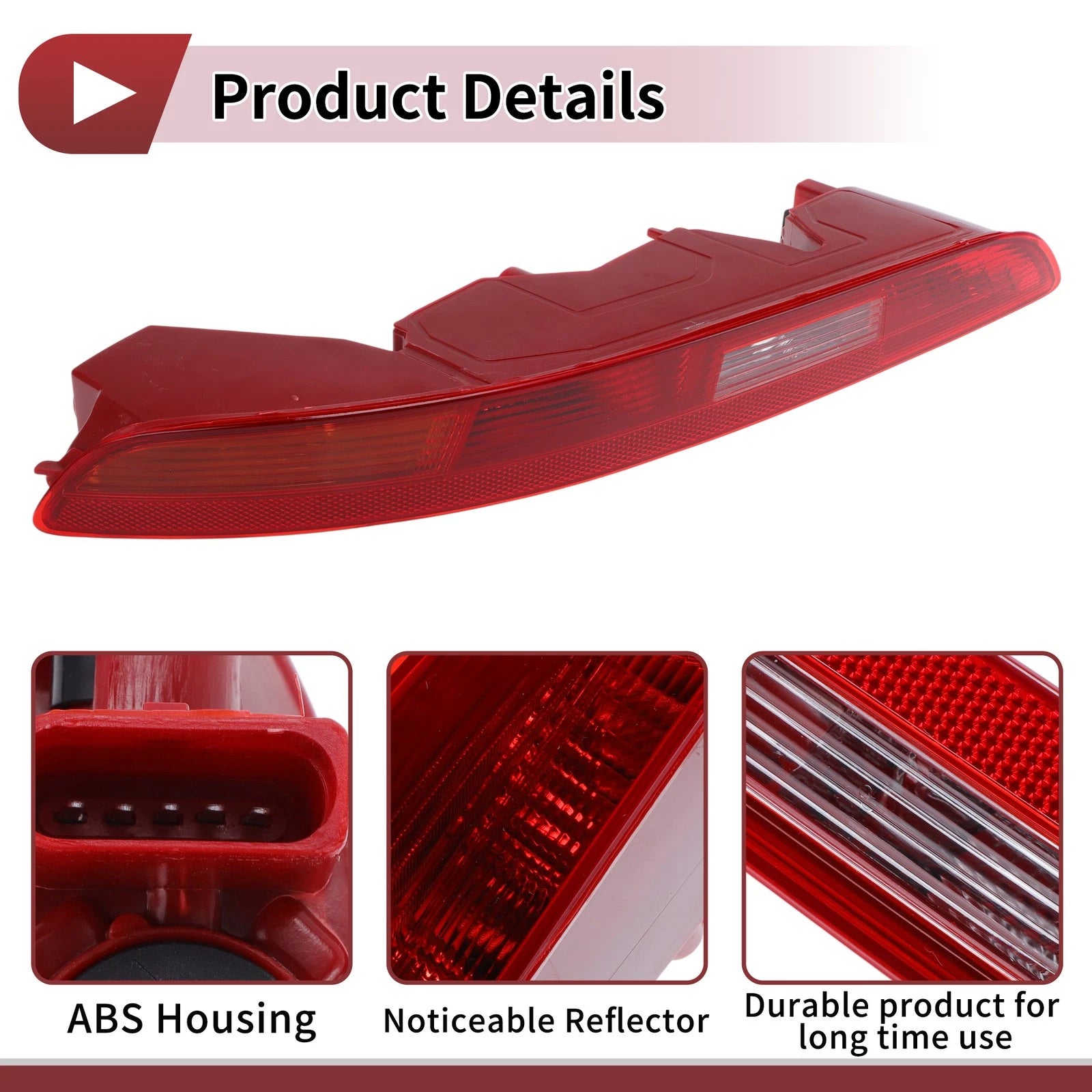 1 Pc Rear Left Bumper Reflector for Audi Q3 (2016–2018) No. 8UD945095B