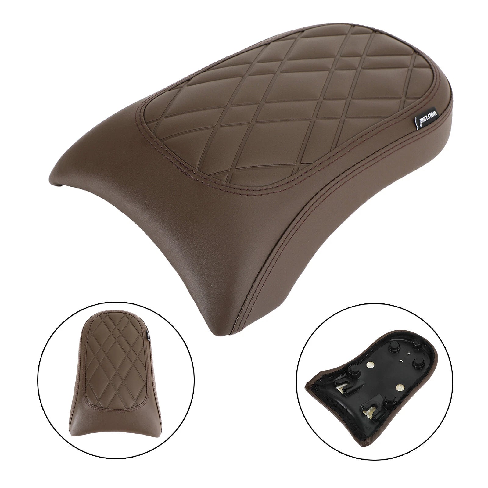 Rear Passenger Seat Cushion for BMW R18 (2020–2022) T9, Flat Brown