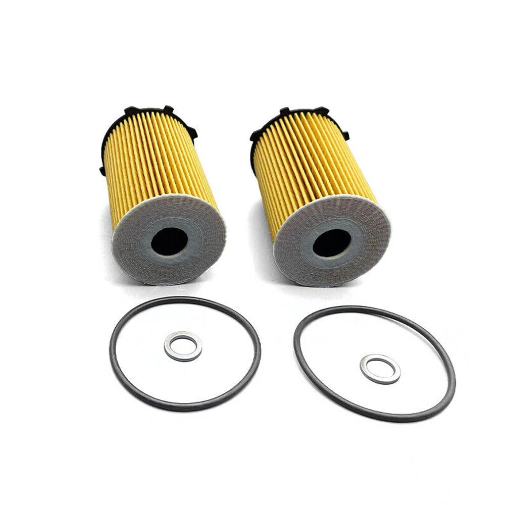 2Pcs Engine Oil Filter for Hyundai Azera, Kia Cadenza, Sedona, Sorento (2011–2020) 26320-3CAA0