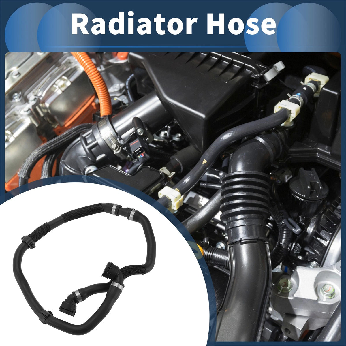 Radiator Hose for BMW X3 (2018–2019), X4 (2019) No. 17127535542 Rubber