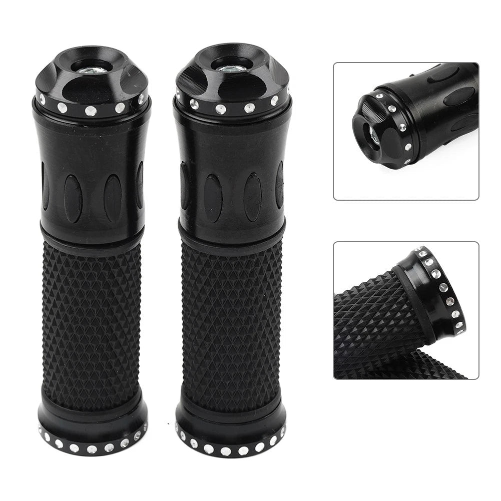 7/8" Motorcycle Handlebar Grips for Honda Yamaha Suzuki (All Years)