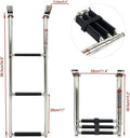 3 Step Telescoping Stainless Steel Boat Ladder for Dock Use