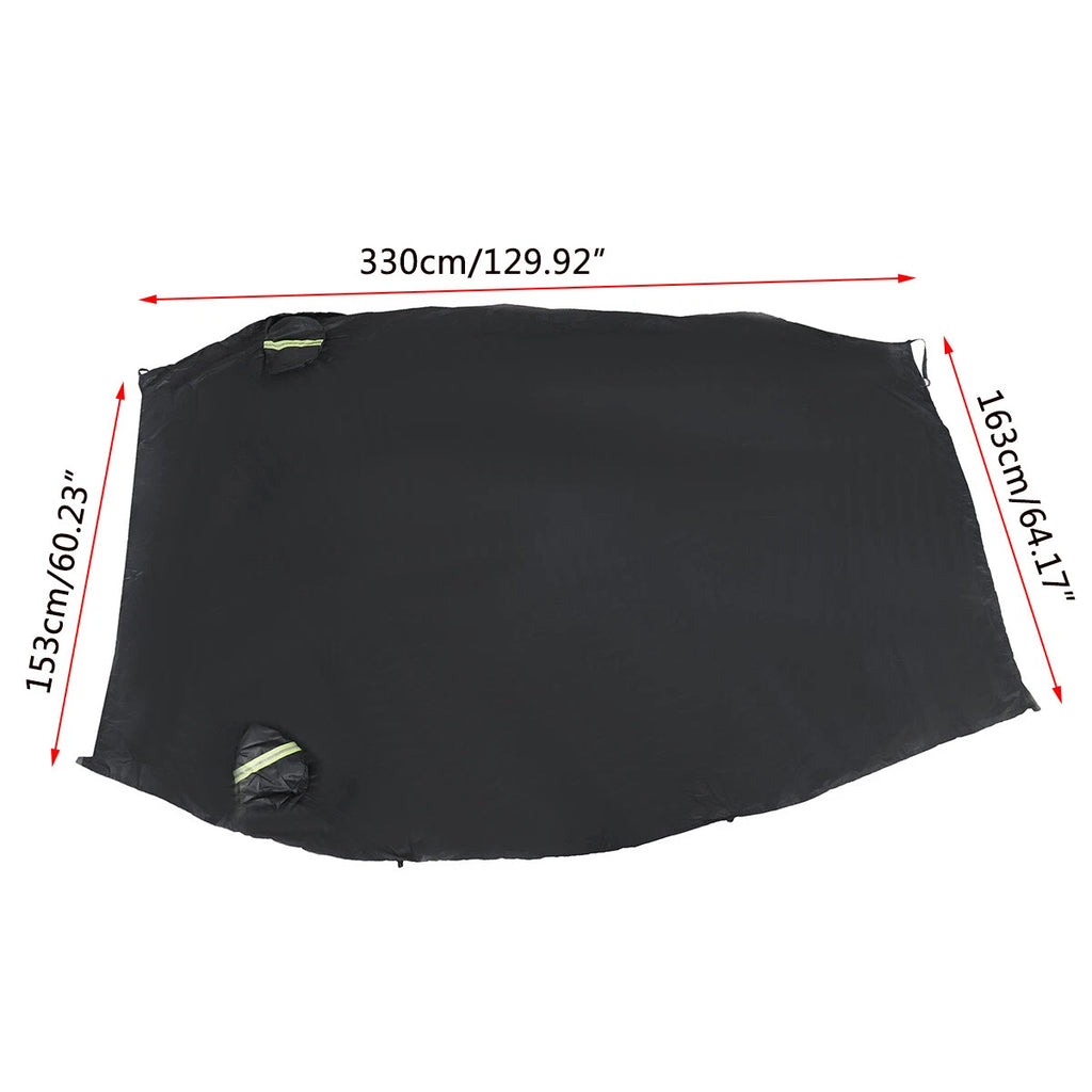 Car Half Body Cover for All Vehicles (190T, Outdoor, Waterproof, UV Protection)