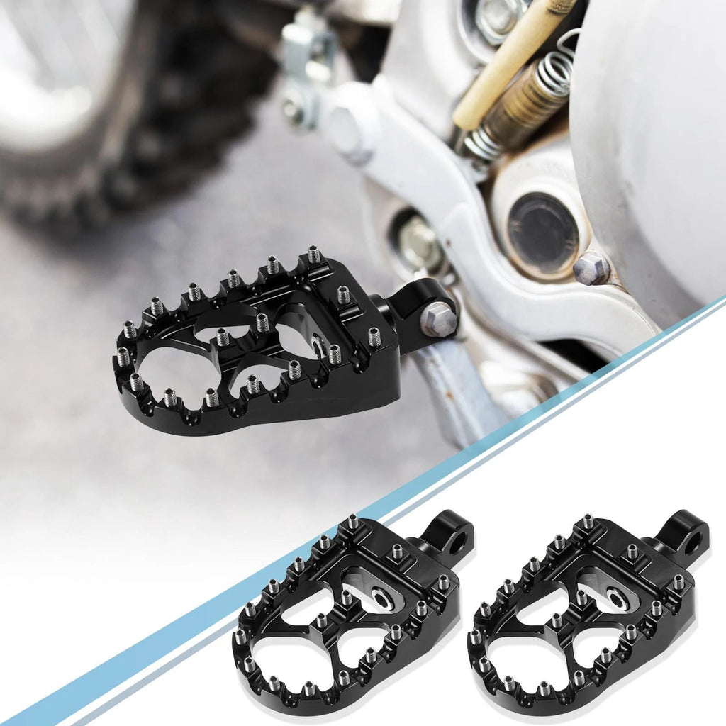 Wide Foot Peg Pair 360 Degree Rotating for Motorcycle Universal (Any Year)