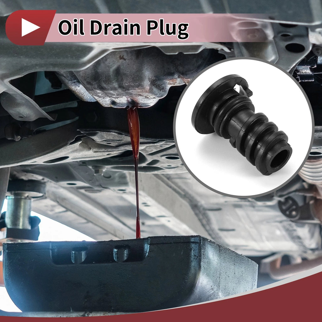 Rubber Oil Drain Plug Set for Mercedes-Benz C63 AMG (2016–2018)