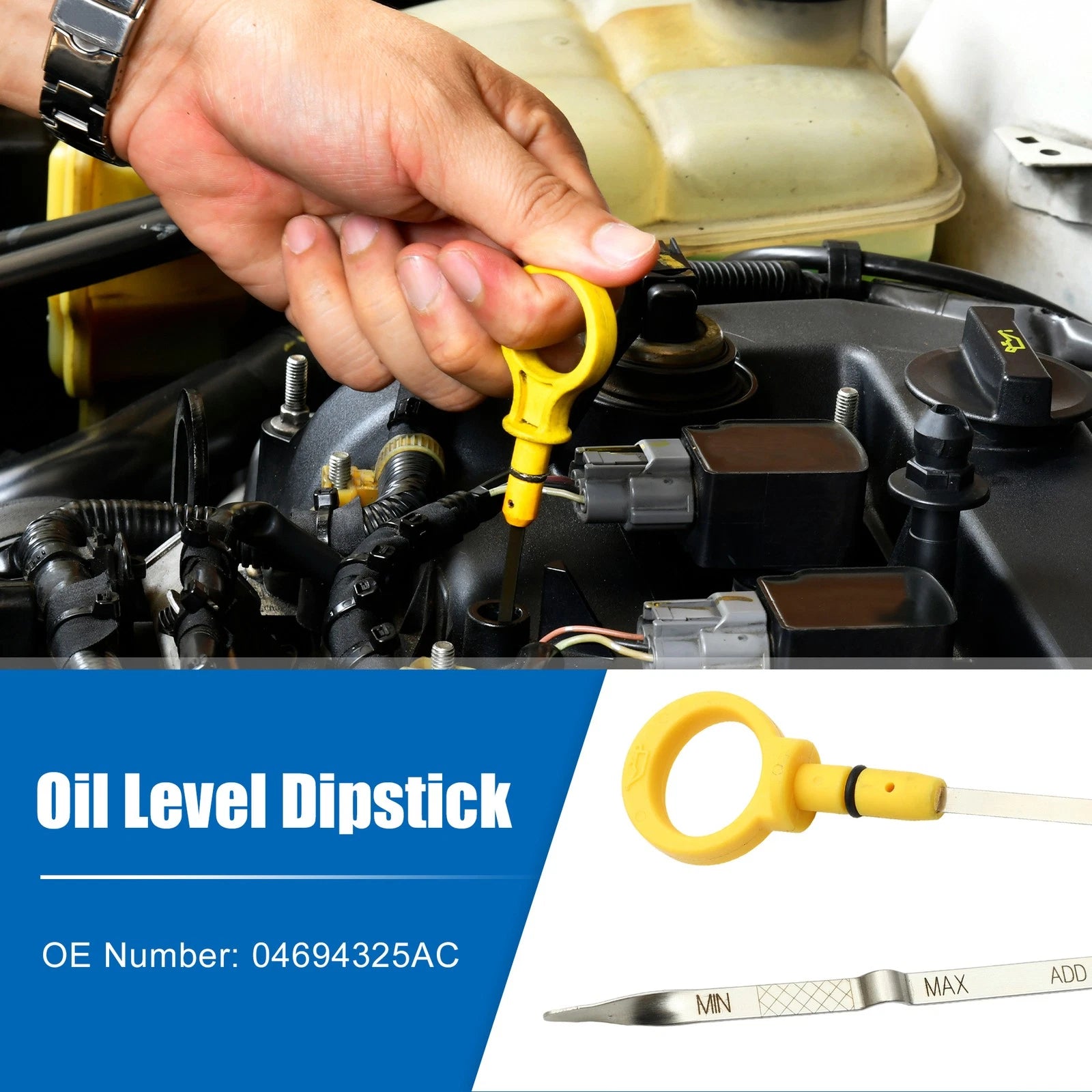 Engine Oil Level Indicator Dipstick Replacement for Chrysler Town Country (2008–2016)