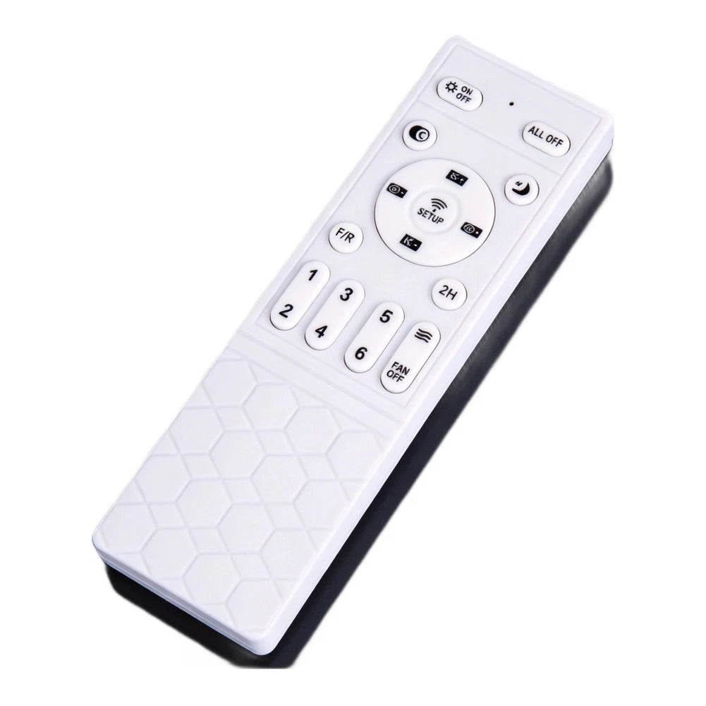 Ceiling Fan Remote Controller 24V 6 Speeds Timer White Plastic