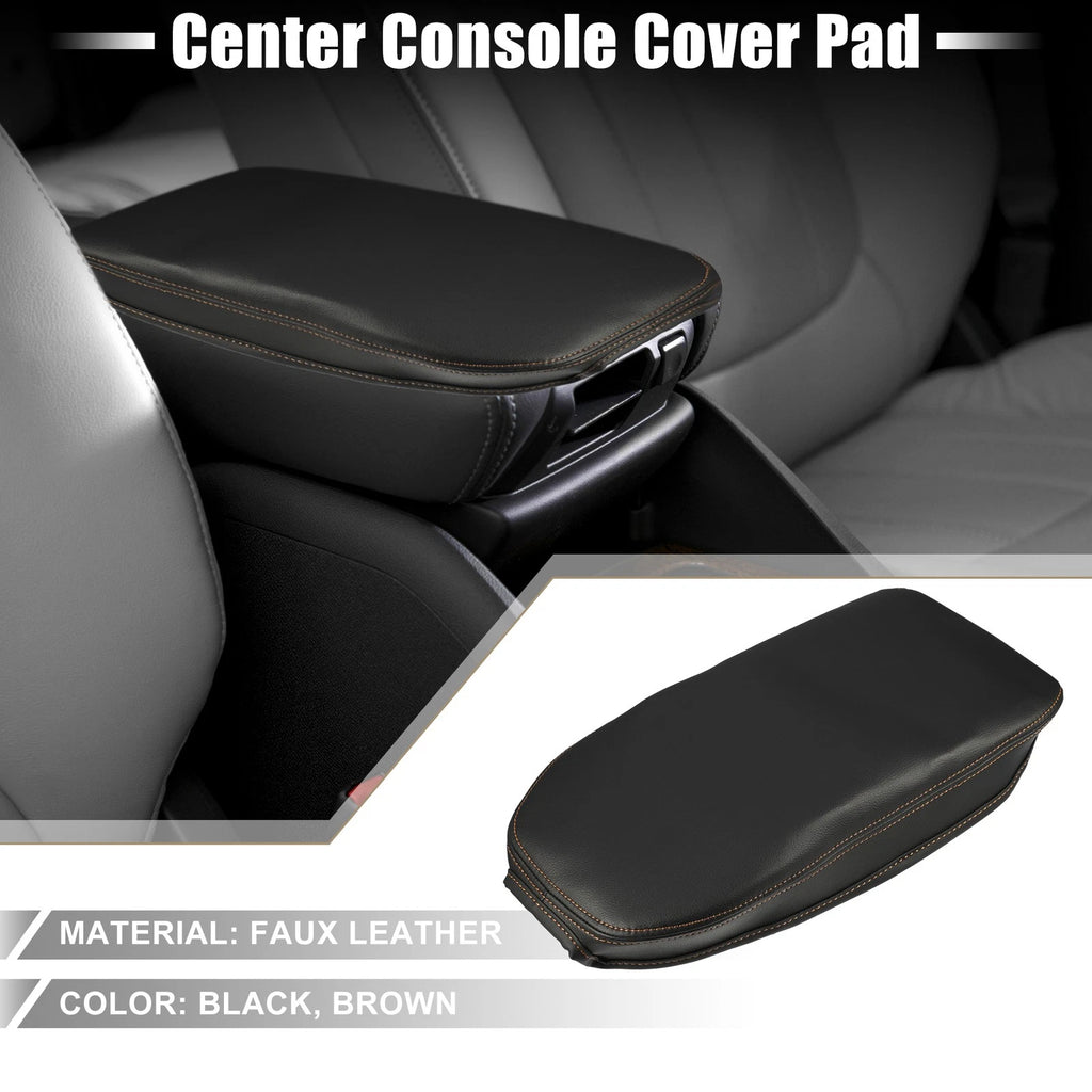 Center Console Armrest Cover for Toyota RAV4 2019–2022 Black Brown