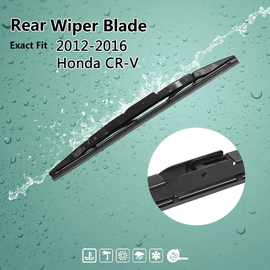Rear Windshield Wiper Blade 330mm Replacement for Honda CR-V (2007–2022)