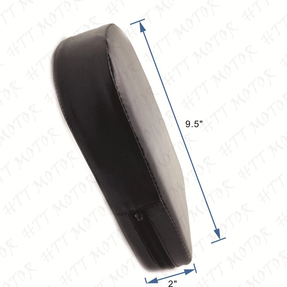 Universal Synthetic Leather Backrest Cushion Pad for Harley Honda Suzuki Yamaha
