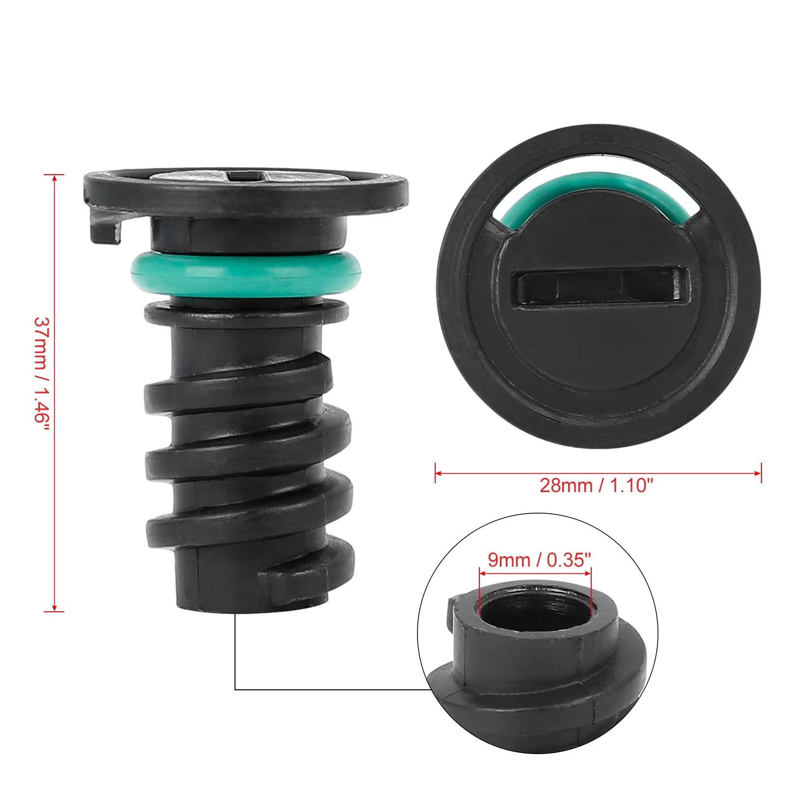 Engine Oil Drain Plug Replacement Set for Mercedes-Benz C63 (2008–2015)