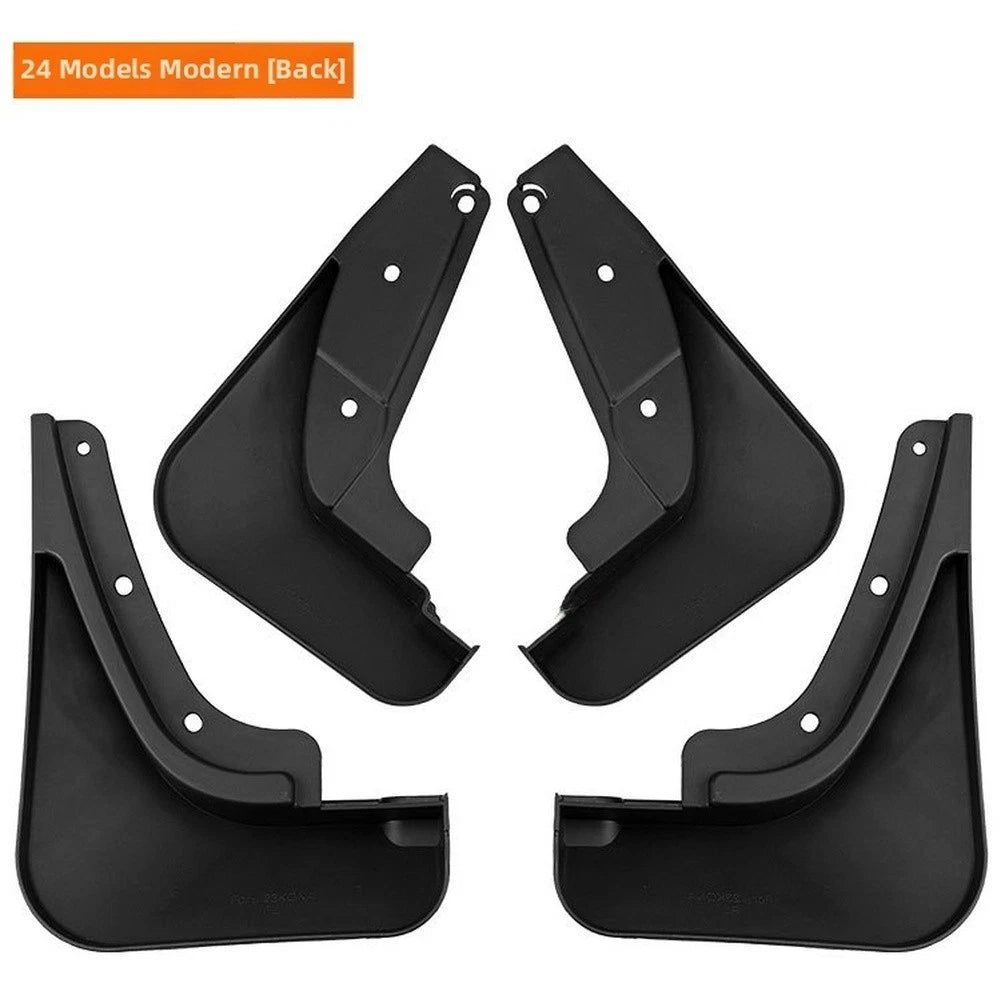 Black ABS Mudguards for Hyundai Kona (2024–2026)