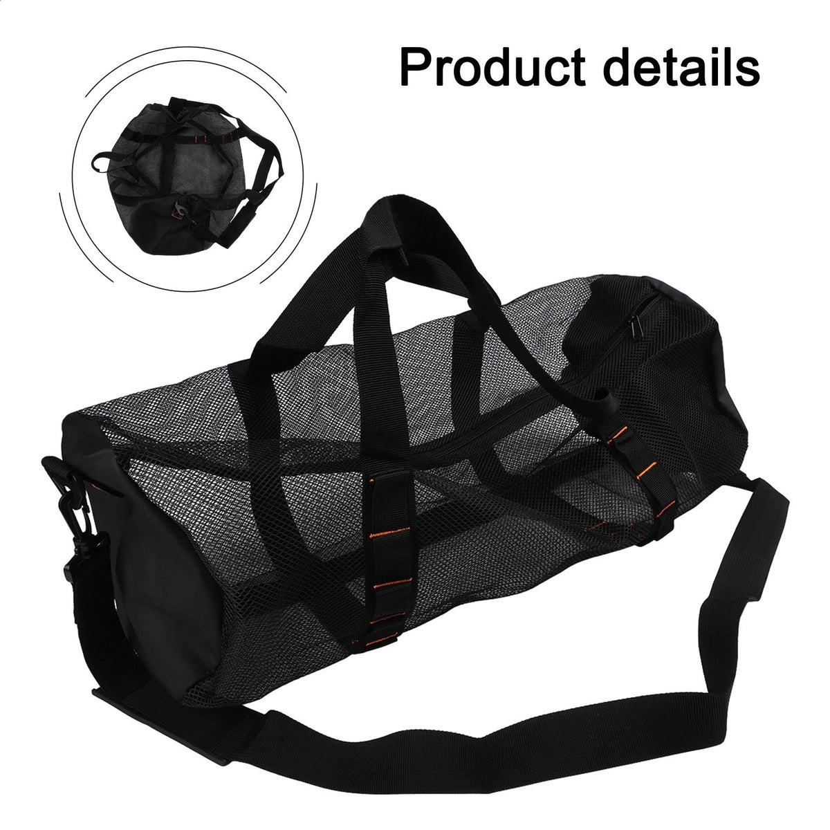 Large Capacity Nylon Bag for Diving Equipment and Beach Gear