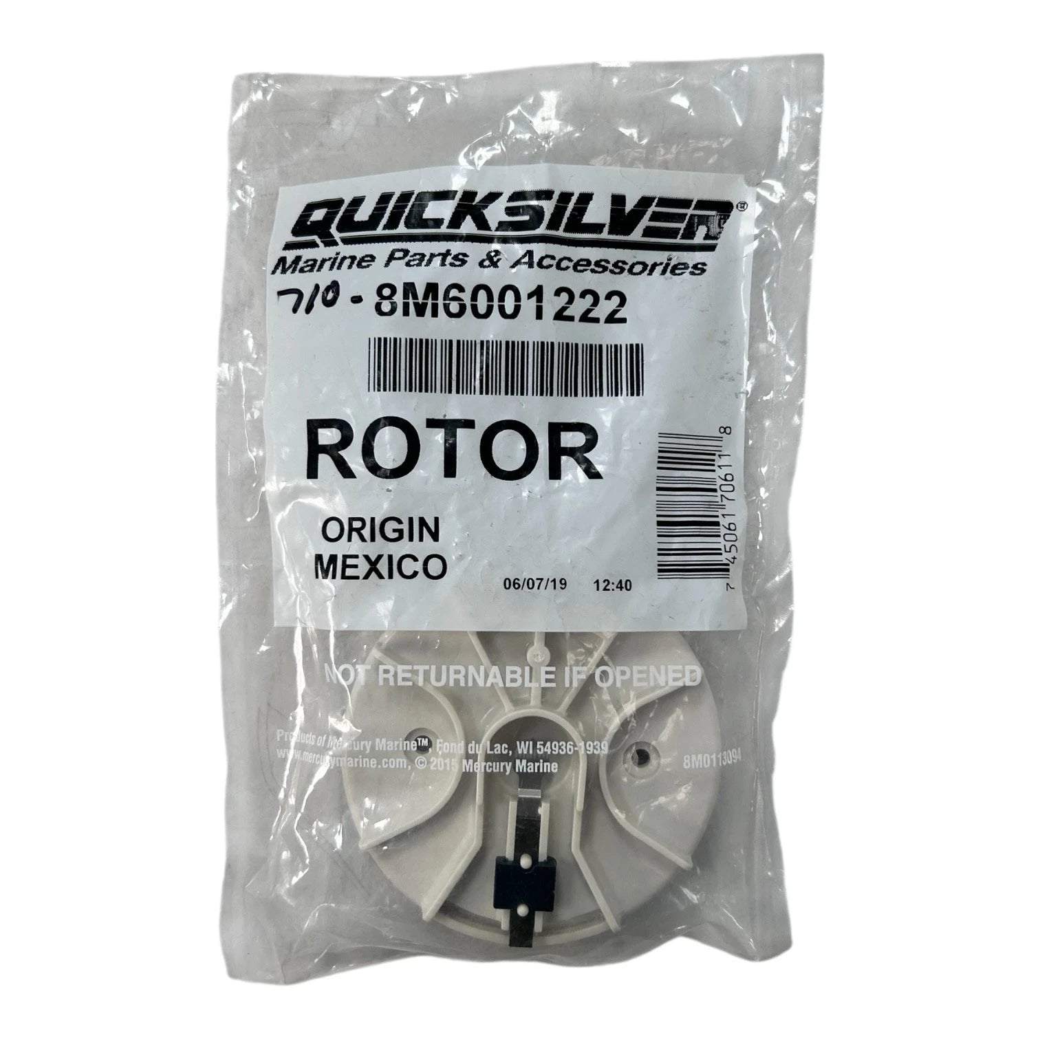 Marine Rotor for Mercury Quicksilver (OEM 8M6001222)