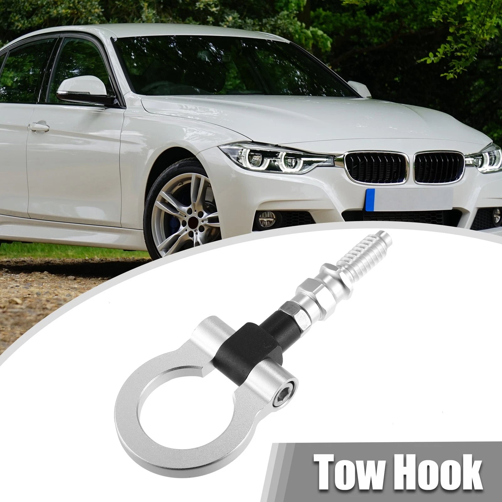 Front Tow Hook Towing Bar for BMW 325i 335i Screw-on (2006–2013)