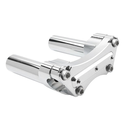 4.5" Handlebar Risers Top Clamp for Harley Road King Glide Chrome