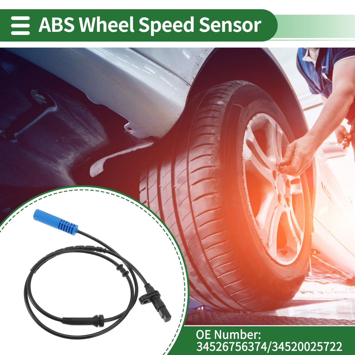 ABS Wheel Speed Sensor No. 34526756374 for BMW 7 Series E38 (1995–2001)