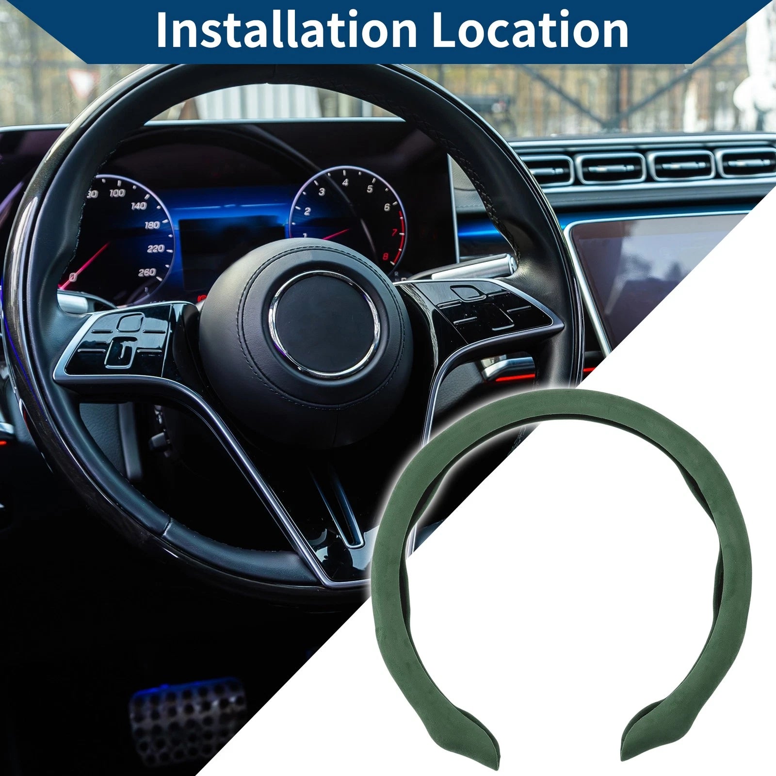 Steering Wheel Cover for ABS Car (14.96")