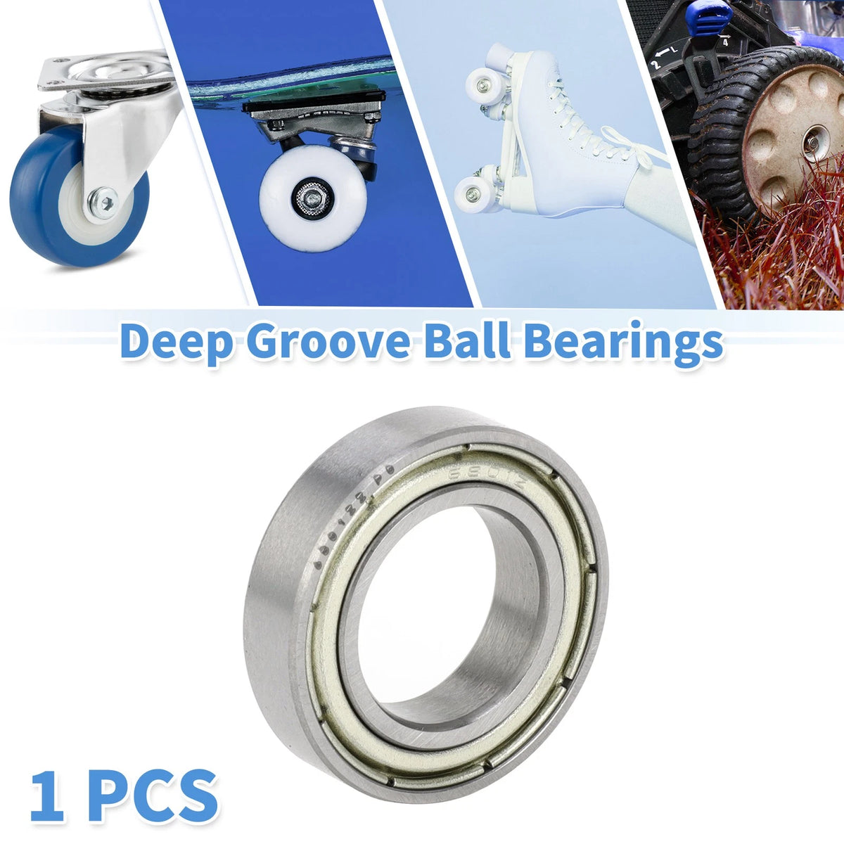 Deep Groove Ball Bearing 6801ZZ for Scooter Skateboard Wheel (P0)