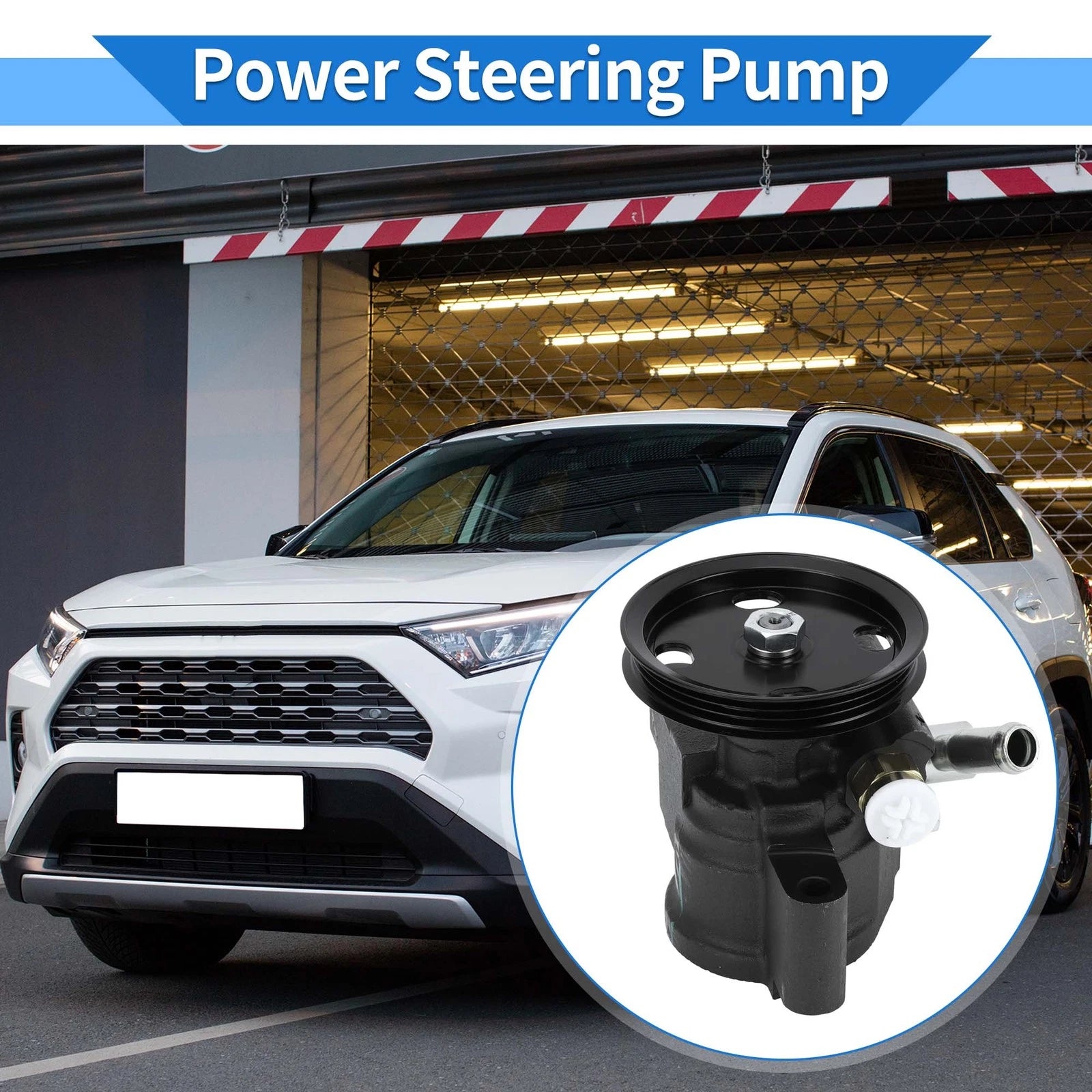 Power Steering Pump with Pulley for Toyota RAV4 Electric (1998–2000)