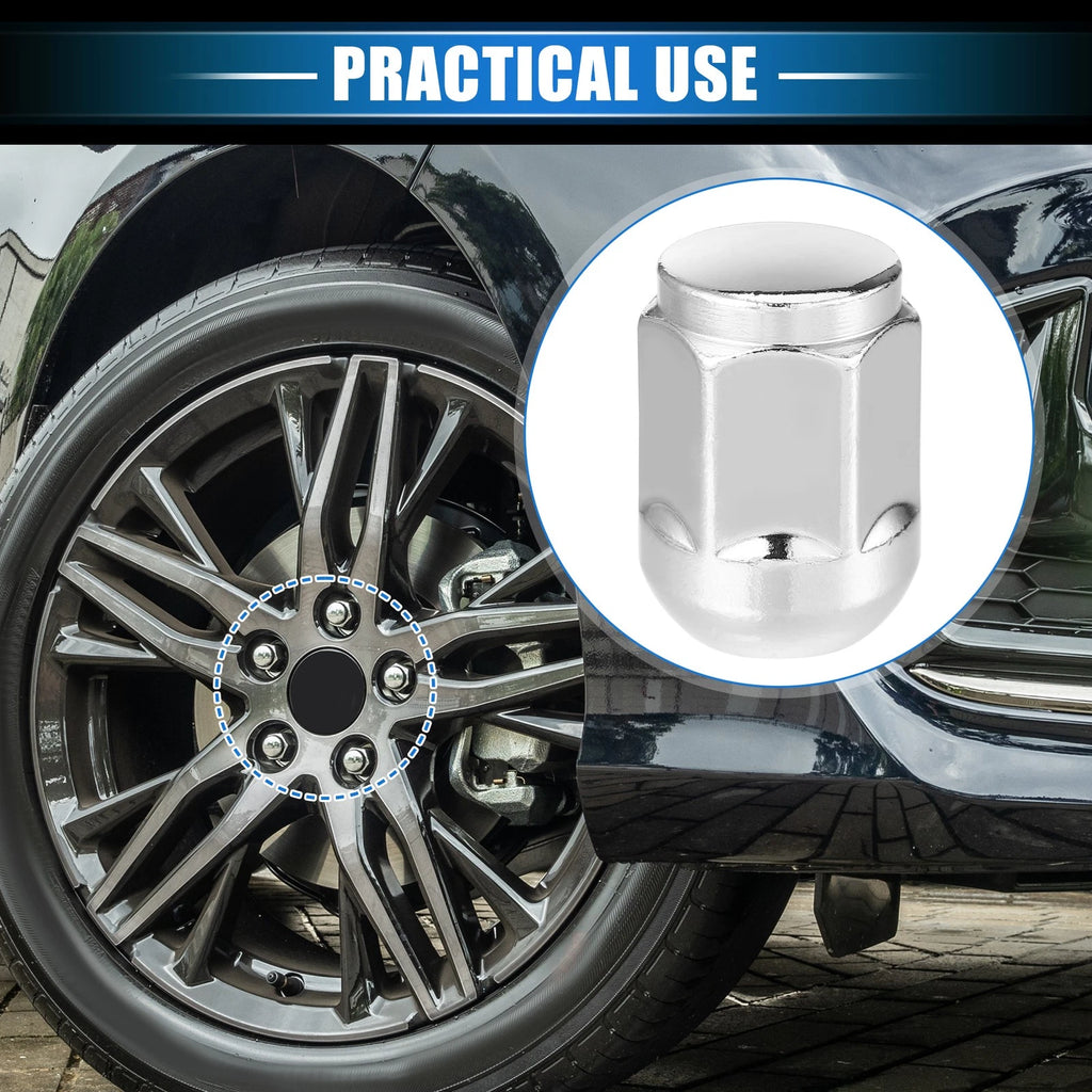 Wheel Lug Nuts Set 5 Pcs M14x1.5 Replacement for Honda Civic (2017–2021)