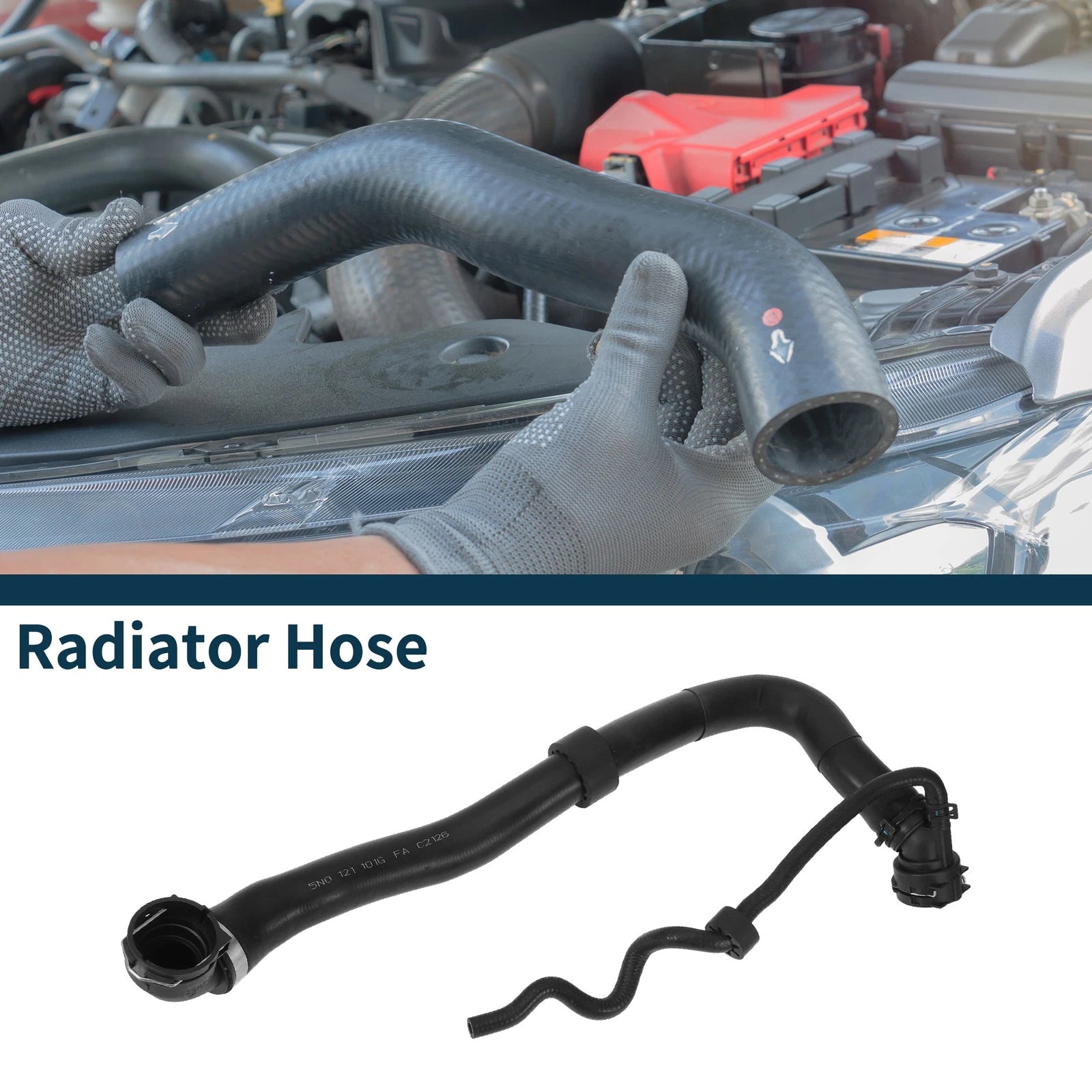 Radiator Hose Coolant Pipe Replacement for Volkswagen Tiguan 2.0L (2009–2017)