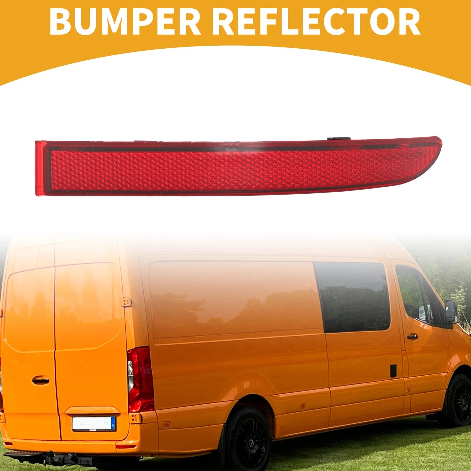 Rear Right Bumper Reflector Replacement for Mercedes Sprinter 1500 (2019–2022)