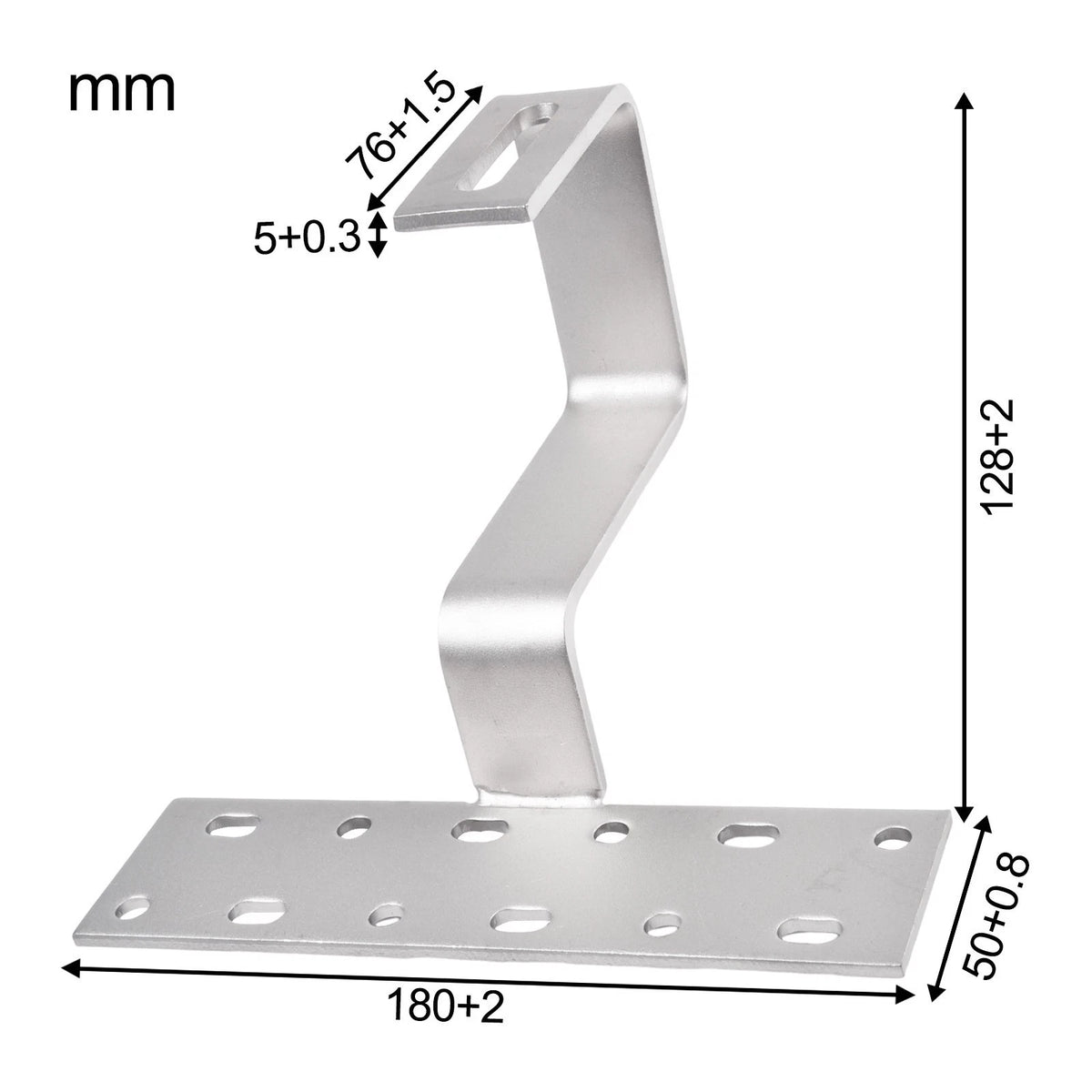 Adjustable Stainless Steel Solar Panel Bracket for Side Mounting