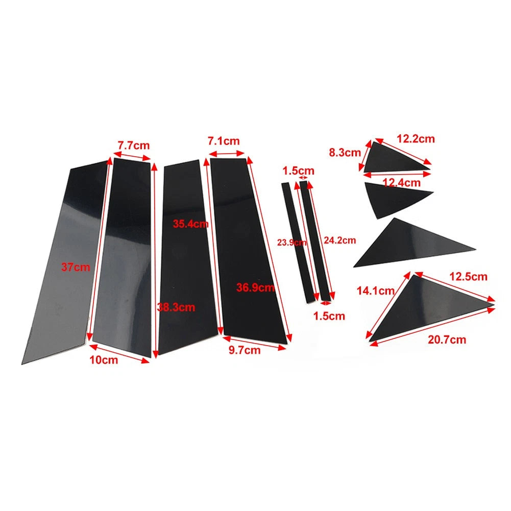 Door Window Pillar Post Cover Trim Kit for Mazda 3 Axela (2014–2018)